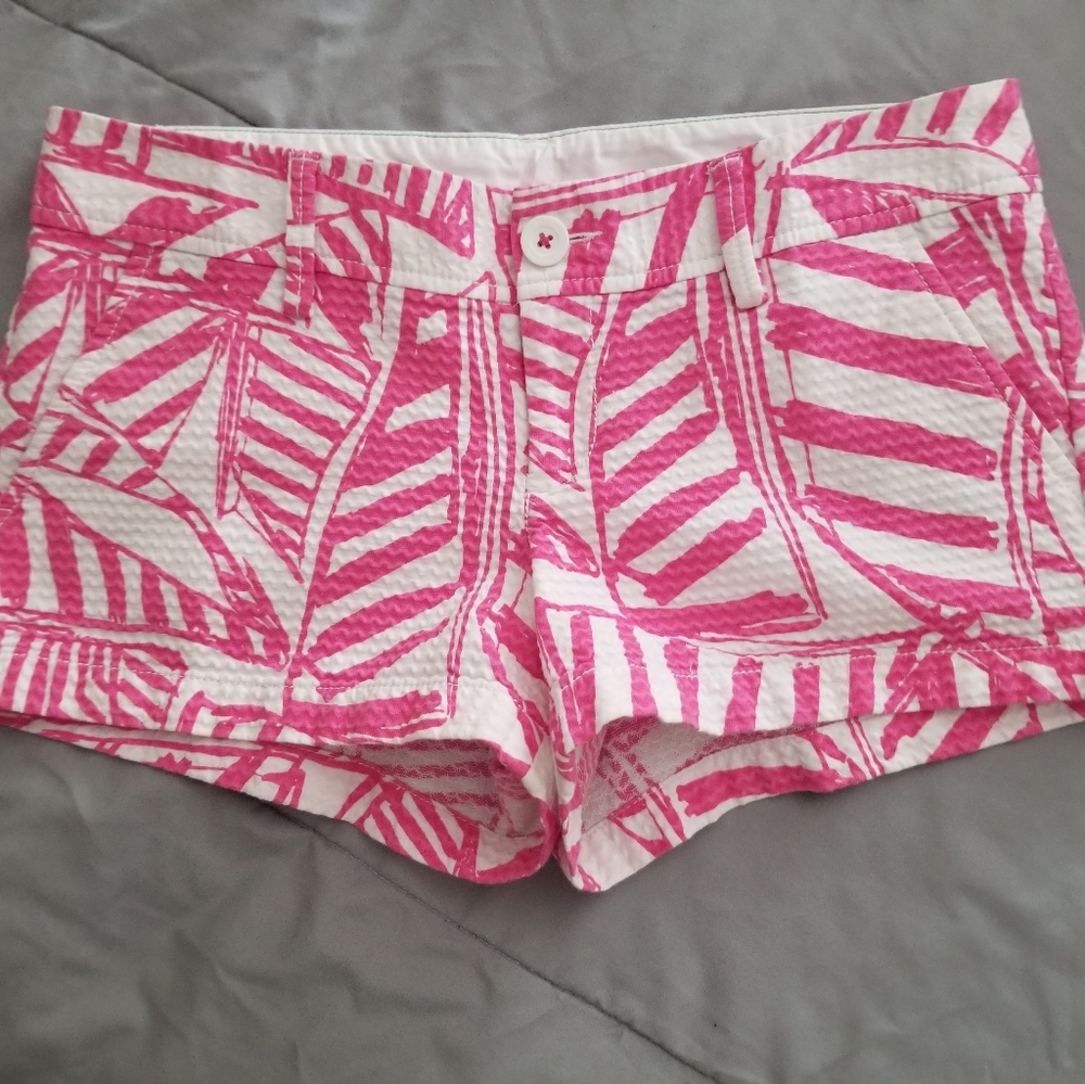 Lily Pulitzer white and pink shorts